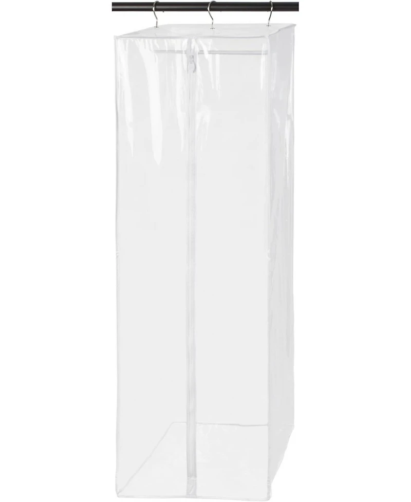 Florida Brands Garment Bag - Hanging Closet Organizer 60" - Zippered Cover with Rod