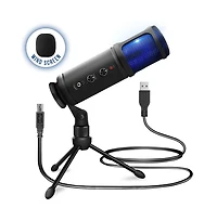Pyle Usb Desktop Microphone with Tripod Stand for Podcasting, Gaming & Streaming