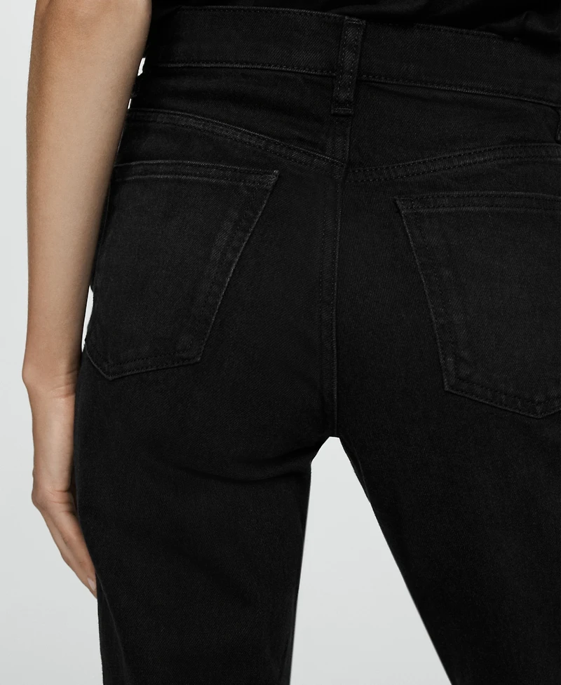 Mango Women's Mom Comfort High Rise Jeans