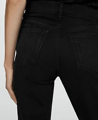Mango Women's Mom Comfort High Rise Jeans