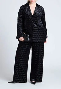 Eloquii Women's Heart Velvet Blazer