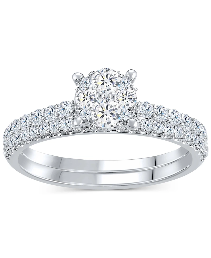 Diamond Classic Style Bridal Set (3/4 ct. t.w) in 14k White Gold