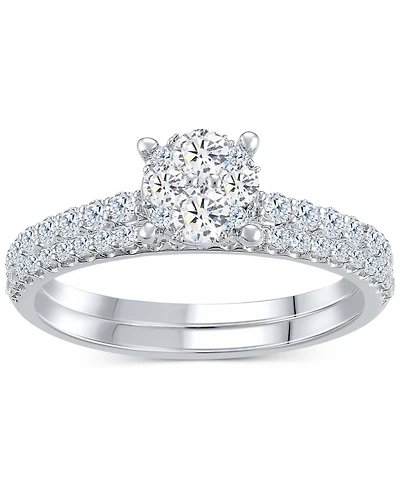 Diamond Classic Style Bridal Set (3/4 ct. t.w) in 14k White Gold