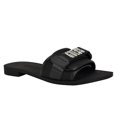 Guess Women's Elyze Quattro G Slip-On Slide Flat Sandals