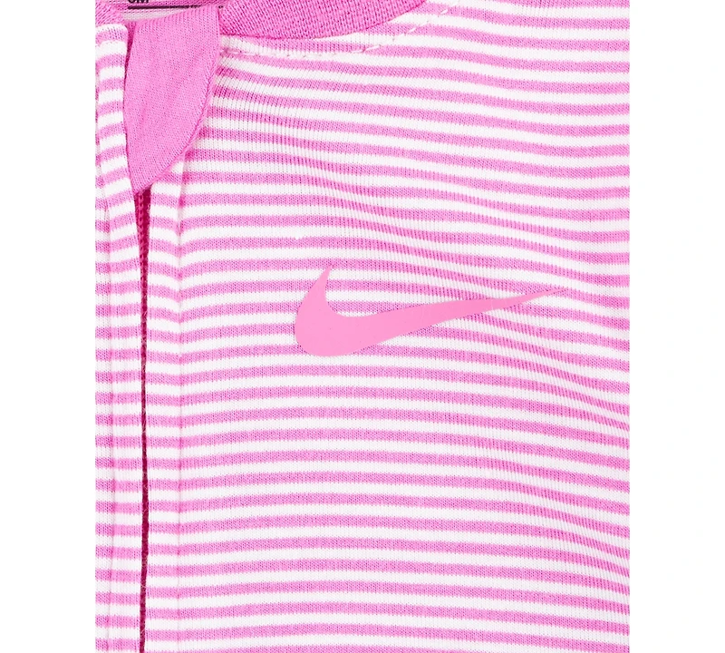 Nike Baby Boy or Girl Viscose Striped Footed Coverall