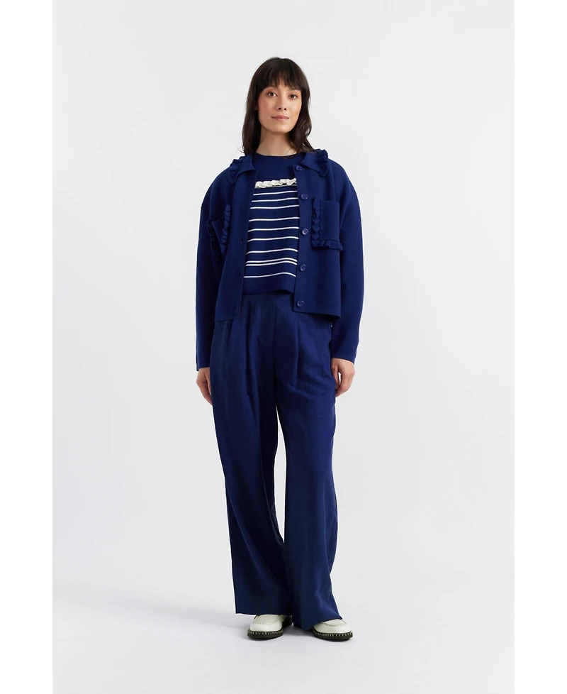 Chinti & Parker Women's The Sea Breeze Merino Wool Jacket