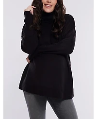 Motherhood Maternity Turtleneck Long Sleeve Knit Sweater 