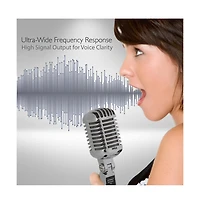 Pyle Classic Retro Dynamic Vocal Microphone, Vintage Style with 16' Xlr Cable (Silver)