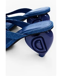 Desigual Women's Heart heel sandal