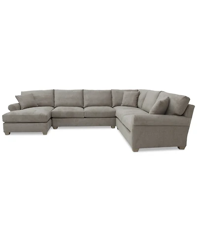 Reiter 4-Pc. Fabric Sectional Sofa, Exclusively at Macy's