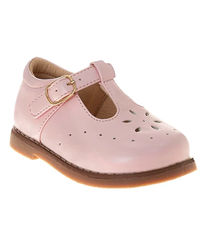 Josmo Infant Slip-Resistant Flat T-Strap Shoes