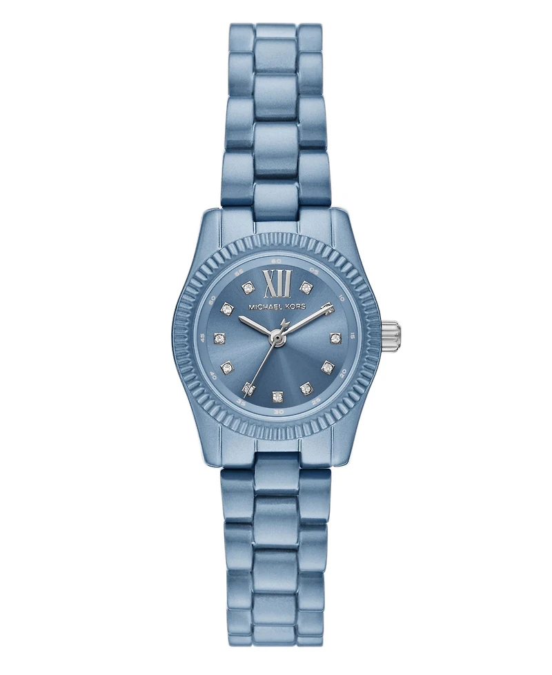 Michael Kors Women's Limited-Edition Lexington Three-Hand Chambray Blue Stainless Steel Watch, 26mm