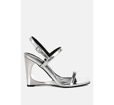 Ladra Metallic Fantasy Wedge Heel Sandals