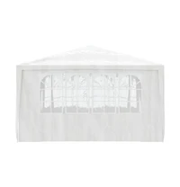 Professional Party Tent with Side Walls 13.1'x13.1' White 0.3 oz/ft²