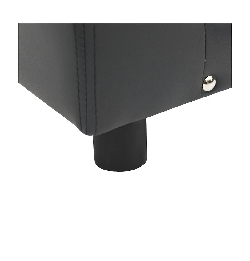 Dog Sofa 31.9"x16.9"x12.2" Faux leather (100% polyurethane) and plush (80% polyester, 20% cotton)