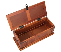 Storage Chest 23.6"x9.8"x8.7" Solid Acacia Wood