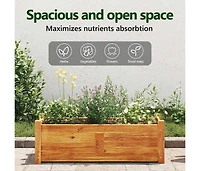 Garden Raised Bed Acacia Wood 29.9"x10.9"x9.8"