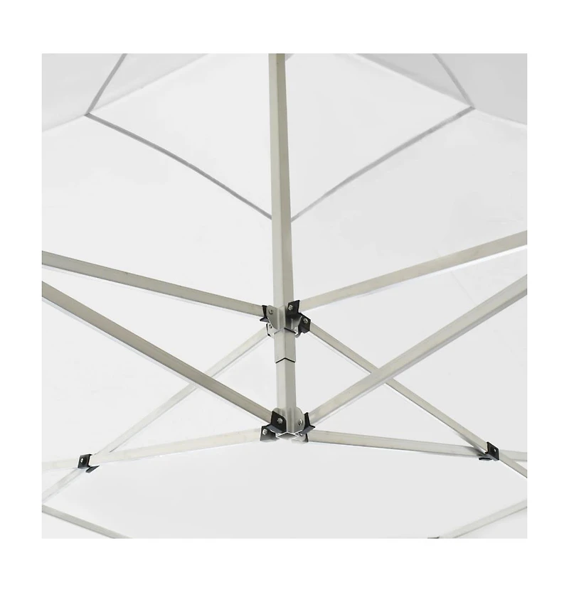 Professional Folding Party Tent Aluminum 9.8'x9.8' White