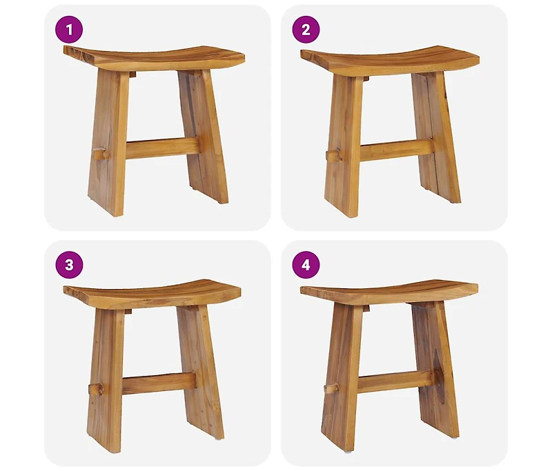 Stool Solid Teak Wood