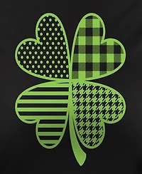 Hybrid Apparel Plus St. Patrick's Day Patterned Shamrock Graphic Crew Neck Top