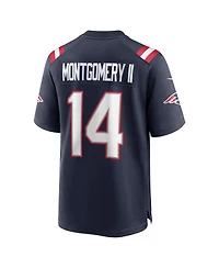 Nike Men's Ty Montgomery Navy New England Patriots Game Jersey