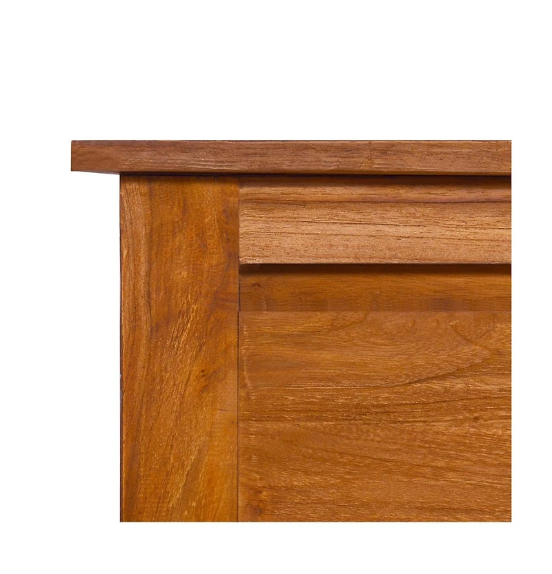 Tv Stand 39.4"x11.8"x15.7" Solid Wood Teak