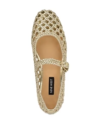 Nine West Women's Halie Woven Mary Jane Flats