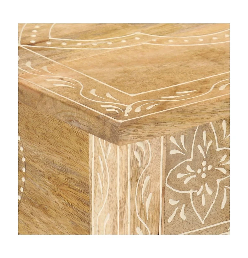 Console Table 31.5"x13.8"x29.1" Solid Mango Wood