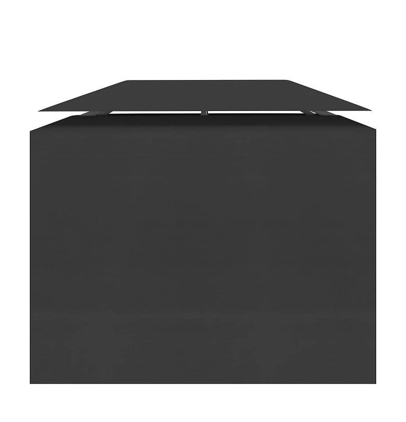 vidaXL 2-Tier Gazebo Top Cover 1 oz/ft² 13.1'x9.8' Black
