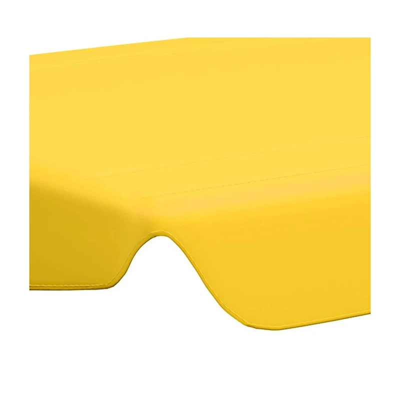 vidaXL Replacement Canopy for Garden Swing Yellow 74"/66.1"x57.1"/43.3"