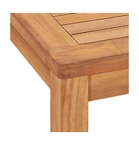 vidaXL Patio Dining Table 55.1"x31.5"x30.3" Solid Teak Wood