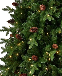 Seasonal 7.5ft Canyon Ranch Fir Tree, 380 Warm Led Lights