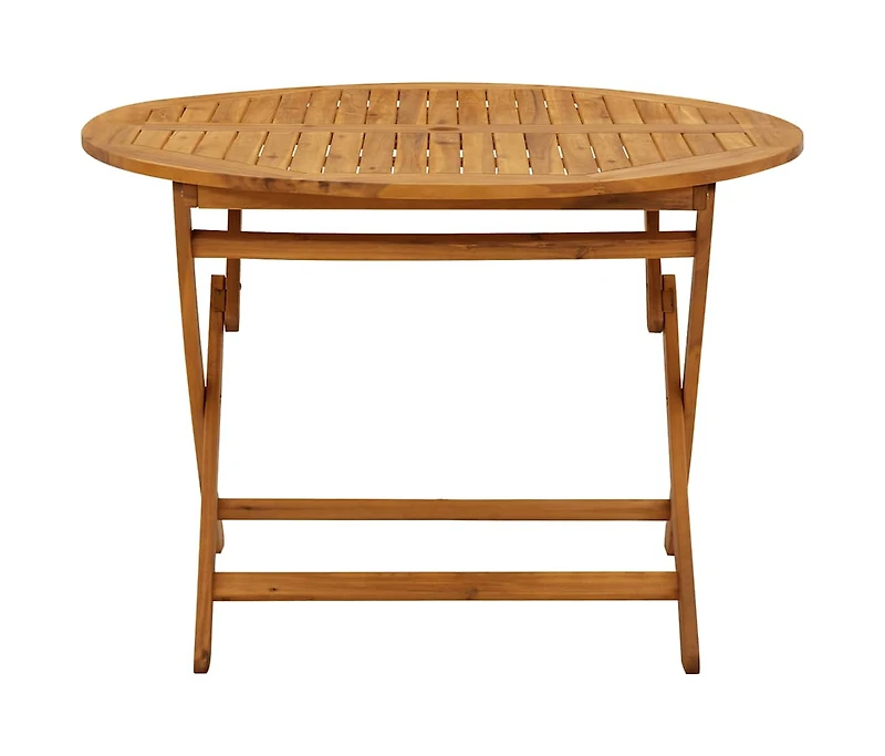 Folding Garden Table 43.3" Solid Acacia Wood