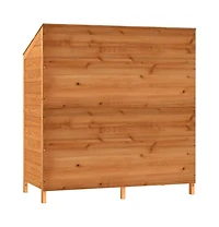Garden Shed Brown 40.2"x20.5"x44.1" Solid Wood Fir