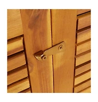 vidaXL Patio Storage Box 27.6"x34.3"x40.9" Solid Wood Acacia