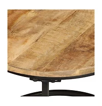 vidaXL Nesting Tables 3 pcs Solid Rough Wood Mango