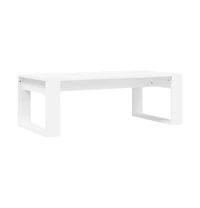 Coffee Table White 40.2"x19.7"x13.8" Engineered Wood