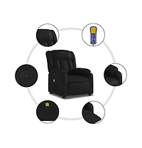 Massage Recliner Chair Black Faux Leather