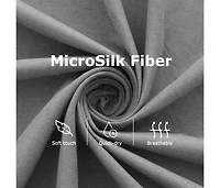 Massage Recliner Chair Black Microfiber Fabric