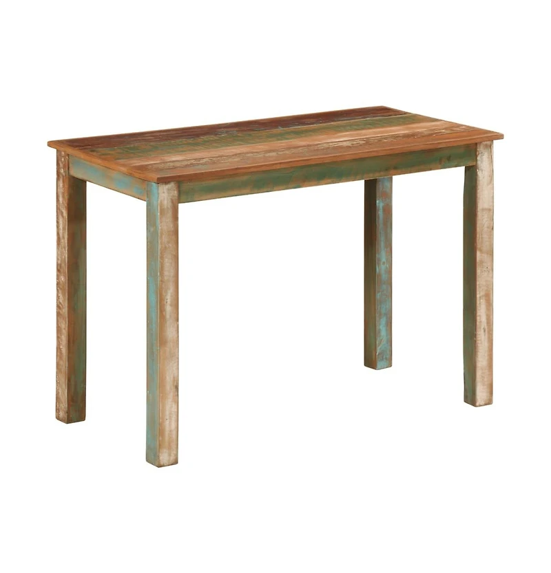 vidaXL Dining Table 43.3"x21.7"x29.9" Solid Wood Reclaimed