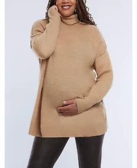 Motherhood Maternity Maternity Turtleneck Long Sleeve Knit Sweater - Motherhood
