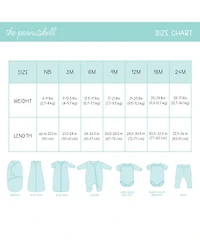 The Peanutshell Restful Basics Newborn Layette Set for Baby Boys and Girls, 30-Pieces, Green/Grey