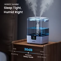 Morento Smart Humidifier with App & Voice Control, 6L Cool Mist Humidifiers with Essential Oil Diffuser, 7 Color NightLight for Bedroom Home Large Roo