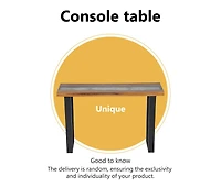 Console Table Teak 39.4"x13.8"x29.5"
