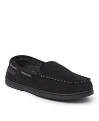 Dearfoams Mens Keaton Microsuede Moccasin House Shoe Slipper