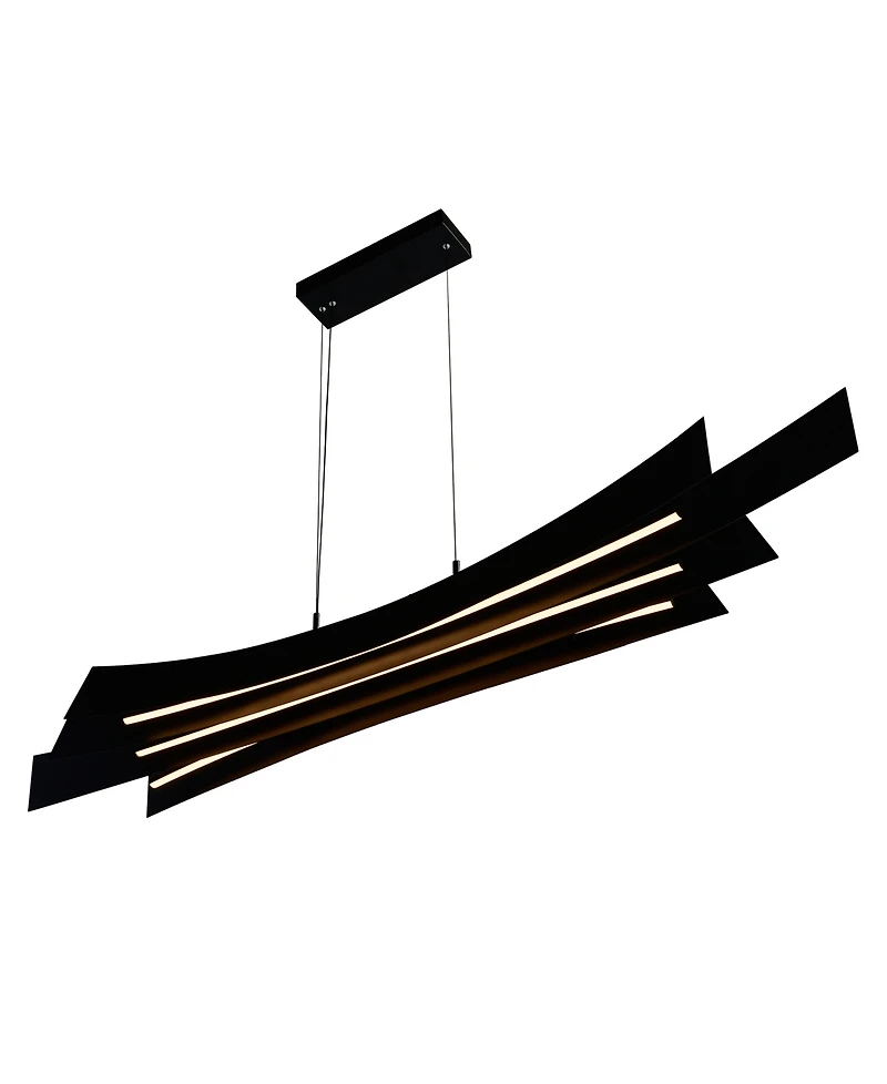 Cwi Lighting 11" Metal Candora Integrated Led Island Pool Table Light