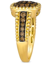 Le Vian Chocolatier Chocolate Diamond (5/8 ct. t.w.) Ring in 14k Honey Gold