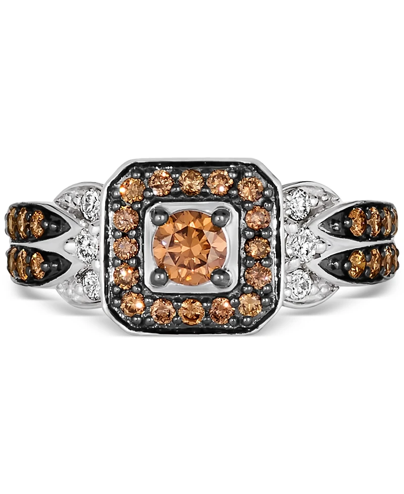Le Vian Chocolate Diamond (5/8 ct. t.w.) & Nude Diamond (1/8 ct. t.w.) Ring in 14k Vanilla Gold