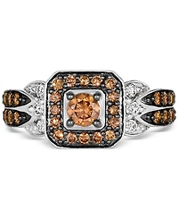 Le Vian Chocolate Diamond (5/8 ct. t.w.) & Nude Diamond (1/8 ct. t.w.) Ring in 14k Vanilla Gold