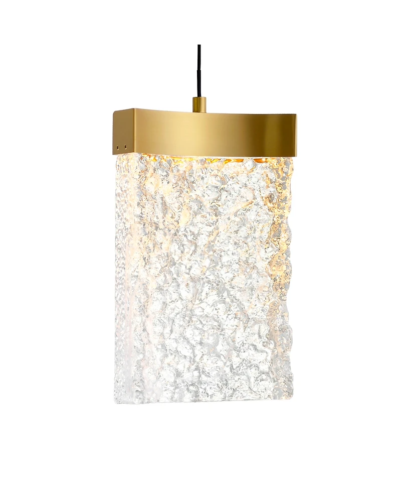 Cwi Lighting 12" Metal Lava Integrated Led Mini Pendant